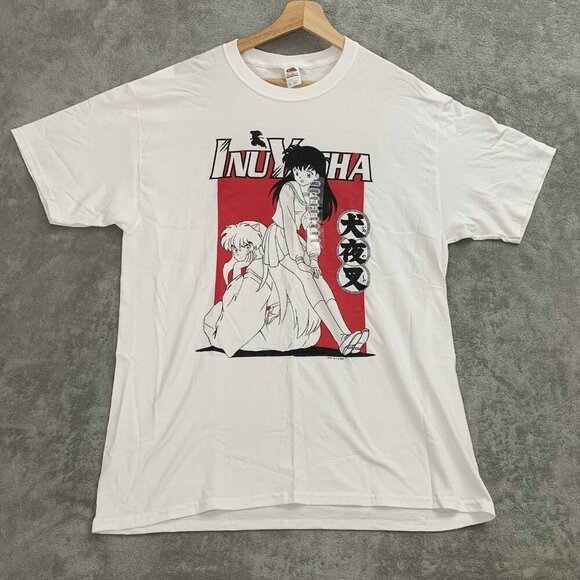 Inuyasha Shirt Mens Large Kagome Anime Manga Tv Cartoon Retro Tee White 2009 - Picture 1 of 7